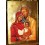 The Holy Family - Icon of the Equipes Notre-Dame Movement - gilded with 23 3/4 karat gold, certificate
