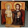The Icon of Friendship - Christ and Abbot Mena, Christ and his Friend